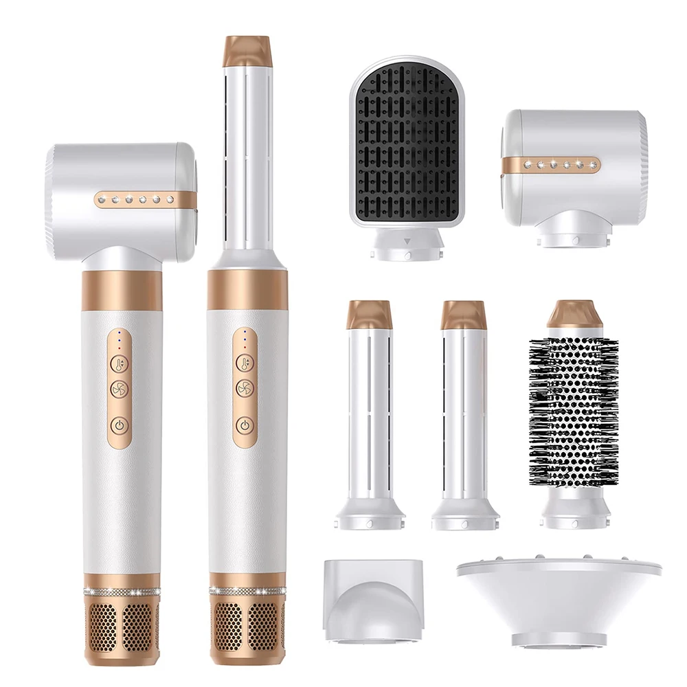 Professional High-Speed Electric Hair Dryer Negative Ionic Blow Airstyler Diffuser Hot Comb Blow Hot Air Brush Household