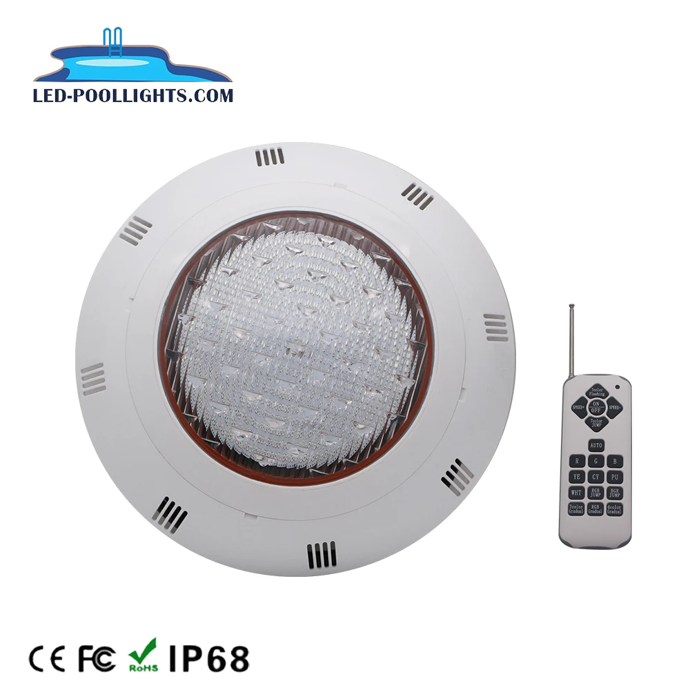 Classics Surface Mounted Light Resin Filled RGB 12V Swimming Pool Lights IP68 LED Surface Mounted Underwater light
