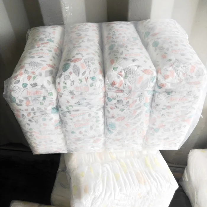 competitive nice stocklot baby diaper baby nappies sales in bulk in bags wholesale made in China