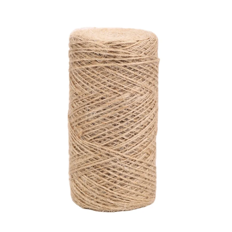Jute Rope Natural Jute Twine String Thin Rope for Gift Box Packing Decorating Gardening Wrapping String DIY Rope Garden Twine