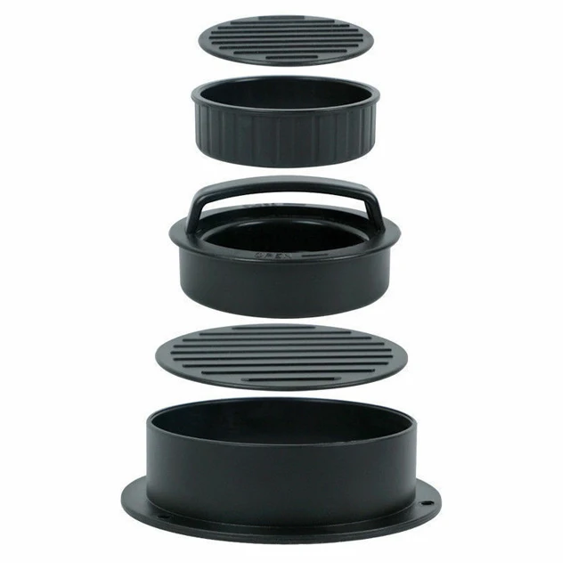 New round Manual Beef Patty Burger Grinder Hamburg Pressure Tool for DIY Baking Poultry Meat & Tools