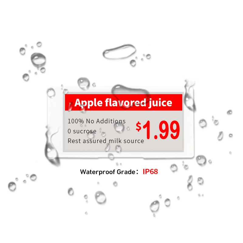 BOHANG Manufacturer ESL Intelligent Price Tag DJ-WP0213BWR  2.13 Inch Digital Electronic Shelf Labels