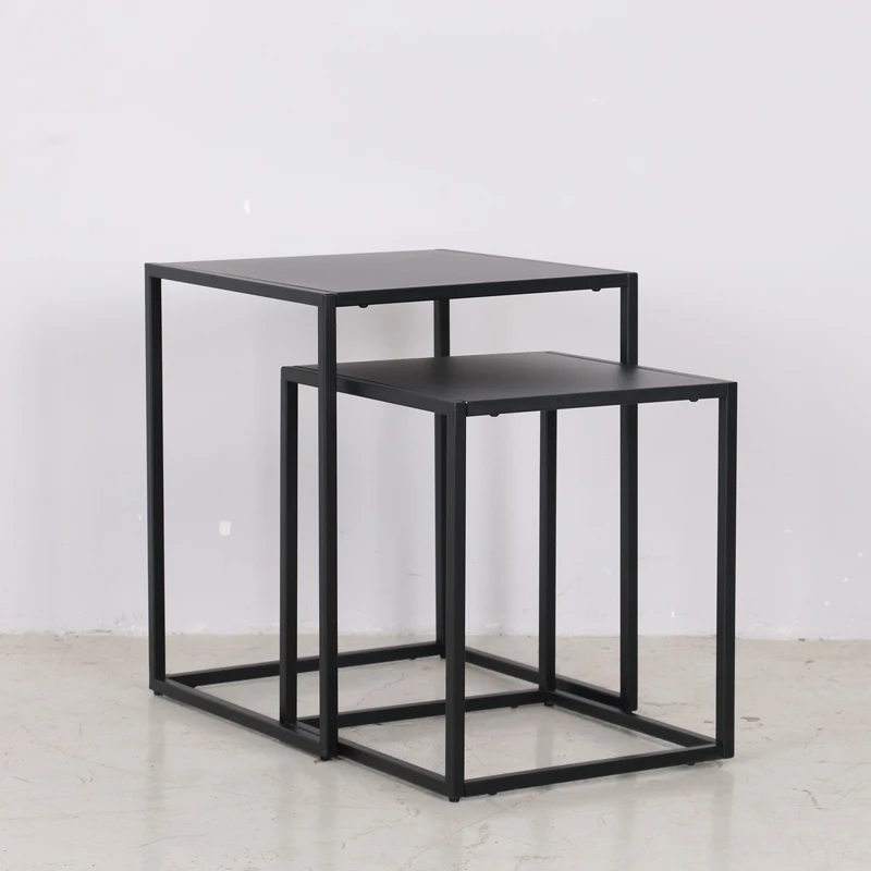 Apartment Metal Tube End Table living room  furniture metal coffee table console table