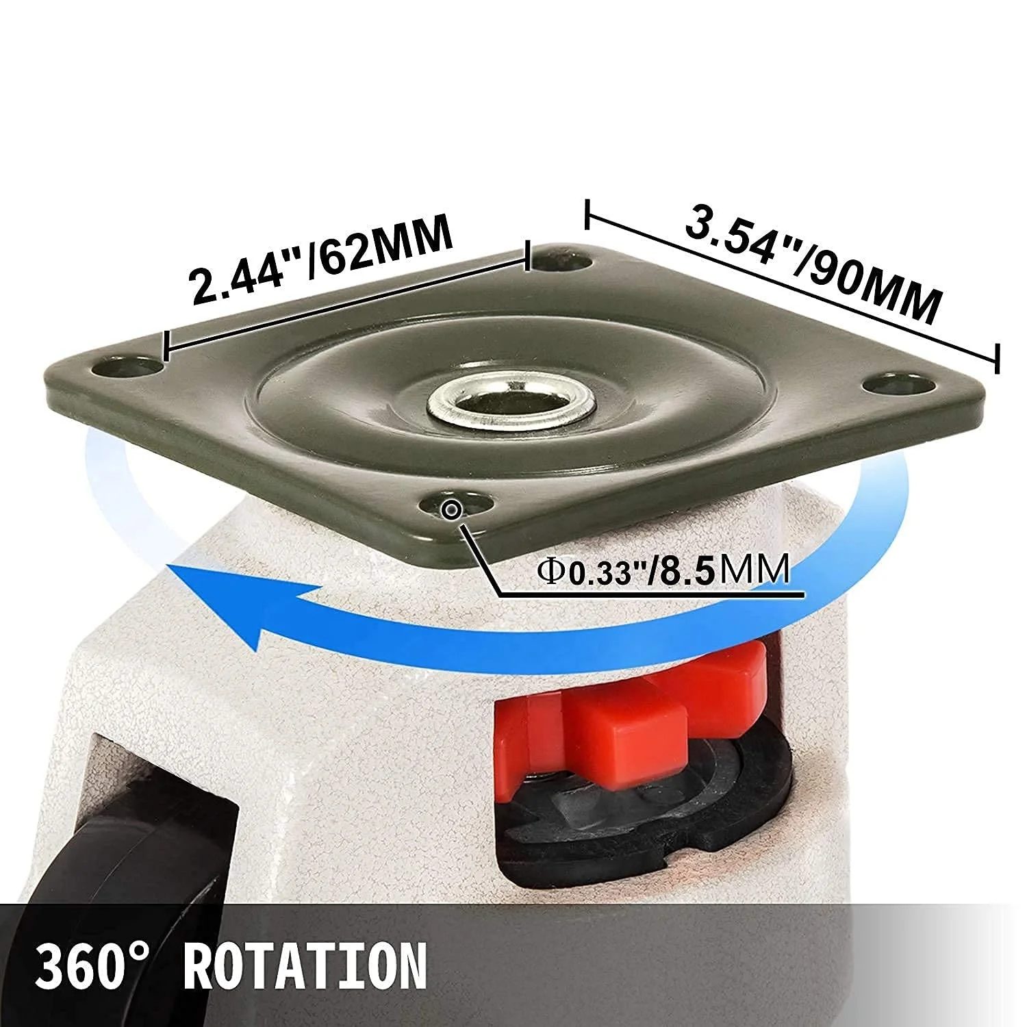 80F fuma wheel lifting cushion leveling adjustable caster wheels