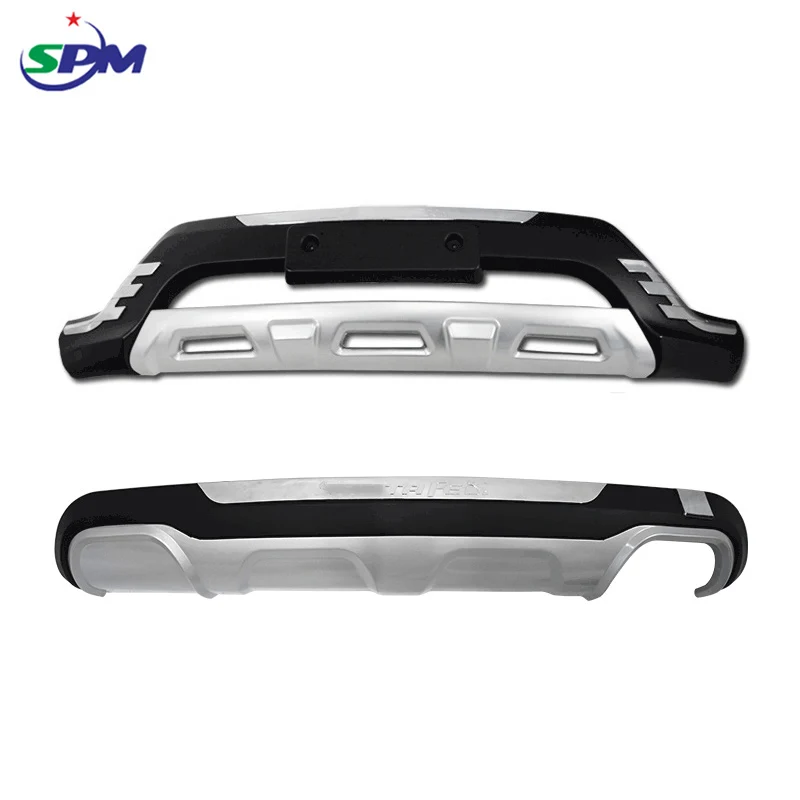 SPM ABS front and rear bumper guard protector for hyundai SANTAFE 2013-2015