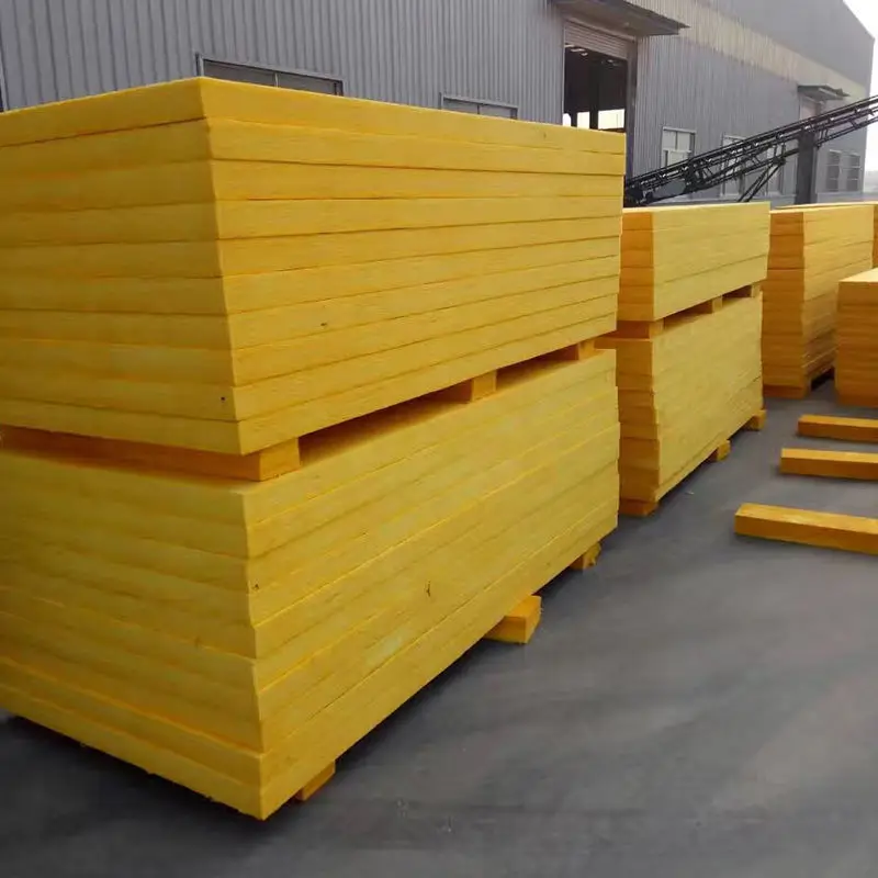 1100mm 2300mm 48kg/m3 100mm Metal Sandwich Panel Insulation Glass Wool Glasswool Panel/Slab/Board For Building Materials