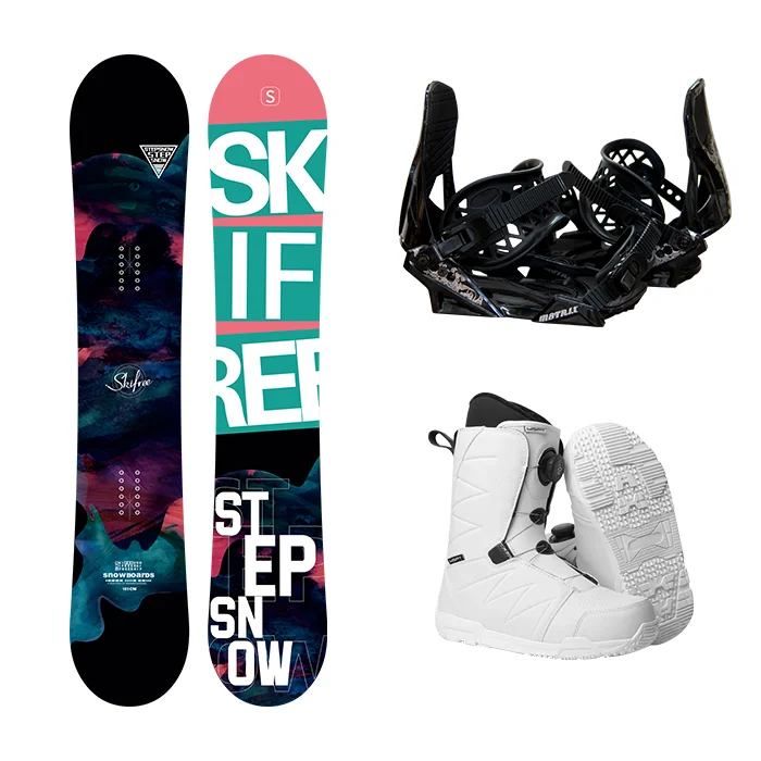 Basic style man snowboard sets snowboard+bindings+boots different sizes and colors