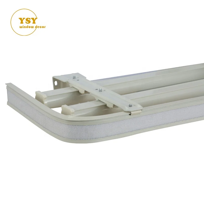 High Quality Smoothy Hanging Drapery Railing Rod Track Gliders System Curtain Rails Aluminum