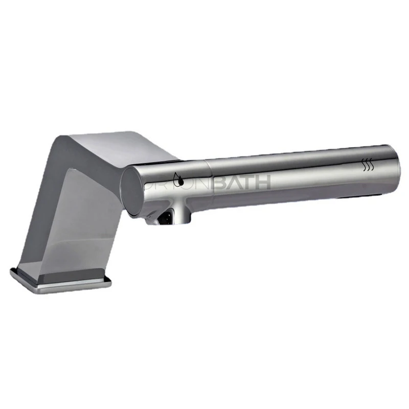 ORTONBATH New Design commercial automatic brass 2-in-1 dual-use   basin mixer with hand dryer sensor faucet with soap dispenser