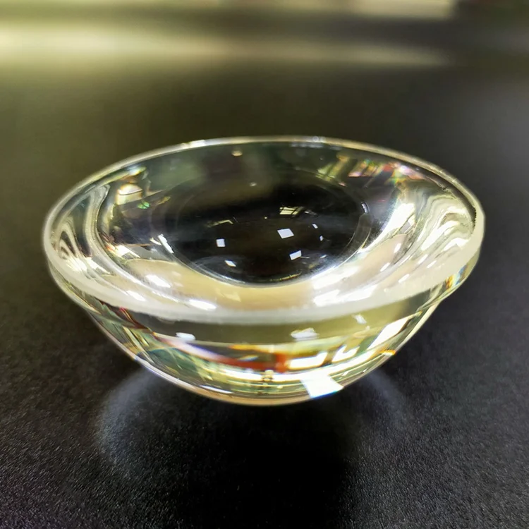 Hongxi factory customized optical step convex glass lens LED lamp lens aspherical lens