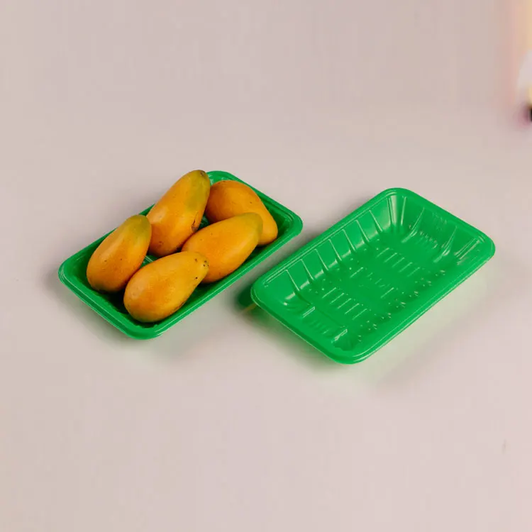 Пластиковый черный поднос для упаковки продуктов с различными размерами подходит мяса птицы морепродуктов фруктов
