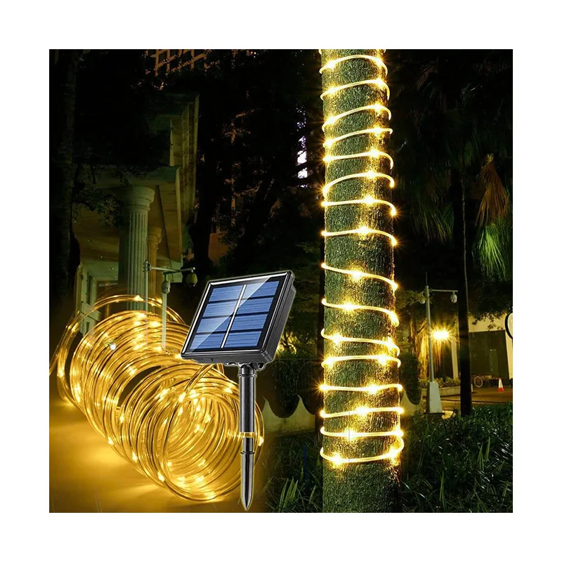 Copper wire lamp string outdoor waterproof courtyard holiday decorative factory direct solar hose copper LED