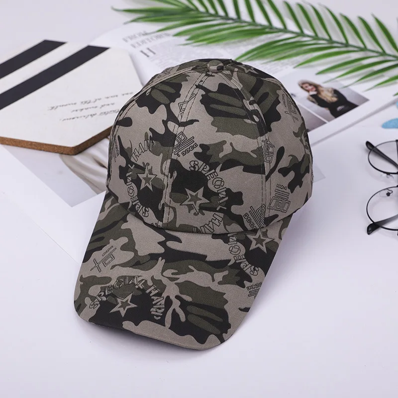 Wholesale customize logo Camouflage Caps duck camo hat 6 panel cap sports outdoor snapback sun hat trucker cap