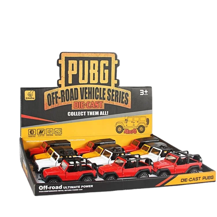 Metal Diecast 1:39 Model off-road Vehicle   toys 2 open doors  Pull Back Die Cast small metal cars Toy