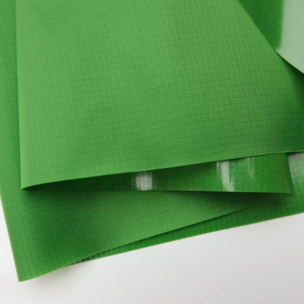 Inflatable Tpu Fabric Airtight Mesh Ripstop Green 70D Nylon Laminated TPU Outdoor Fabric