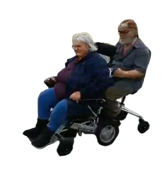 HEDY FEW02 CE 500W Motor 180KG Load Power Electric Wheelchair For 2 Persons Go Together With Optional Easy Installation Trailer