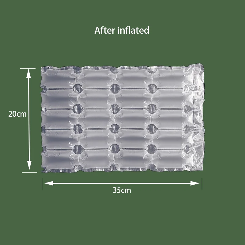 HDPE Logistics Packaging Bubble Film Wrap Air Cushion Pillow Plastic Roll For Protective Package Machine
