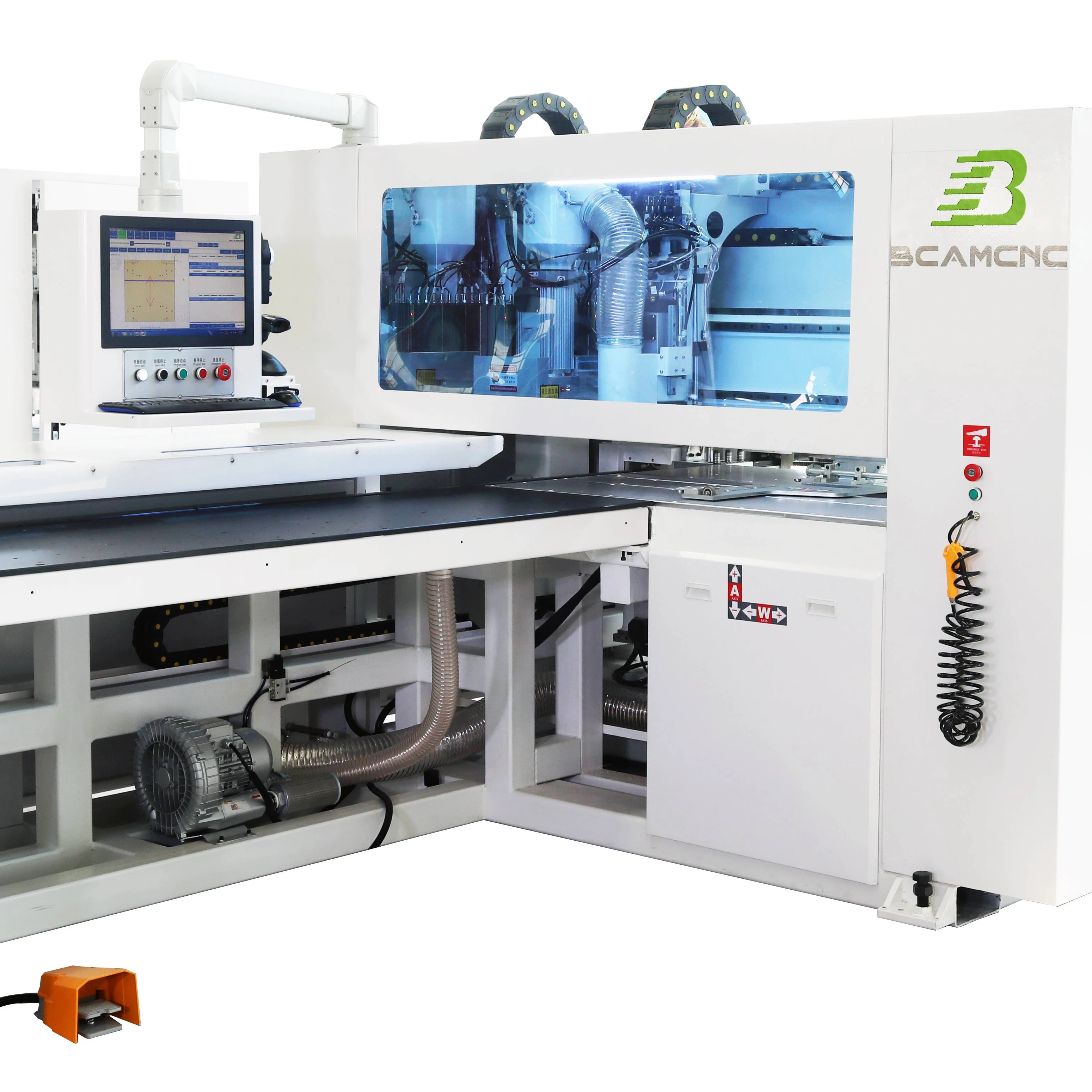 BCAMCNC High Quality Six Side Drilling Milling Machine Cabinet Hinge multi Drilling Machine Hinge horizontal Boring Machine