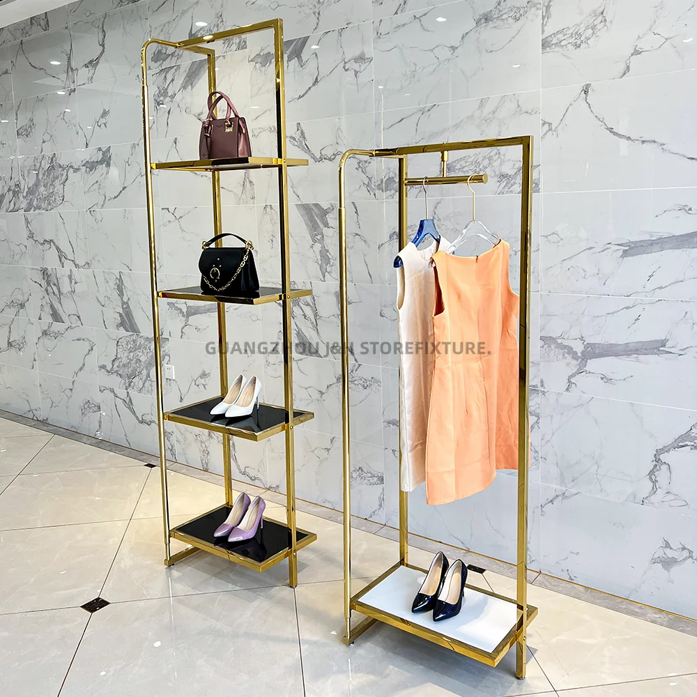 Пользовательский стеллаж для розничного магазина одежды демонстрационная полка подставки обуви и сумок полки бутика
