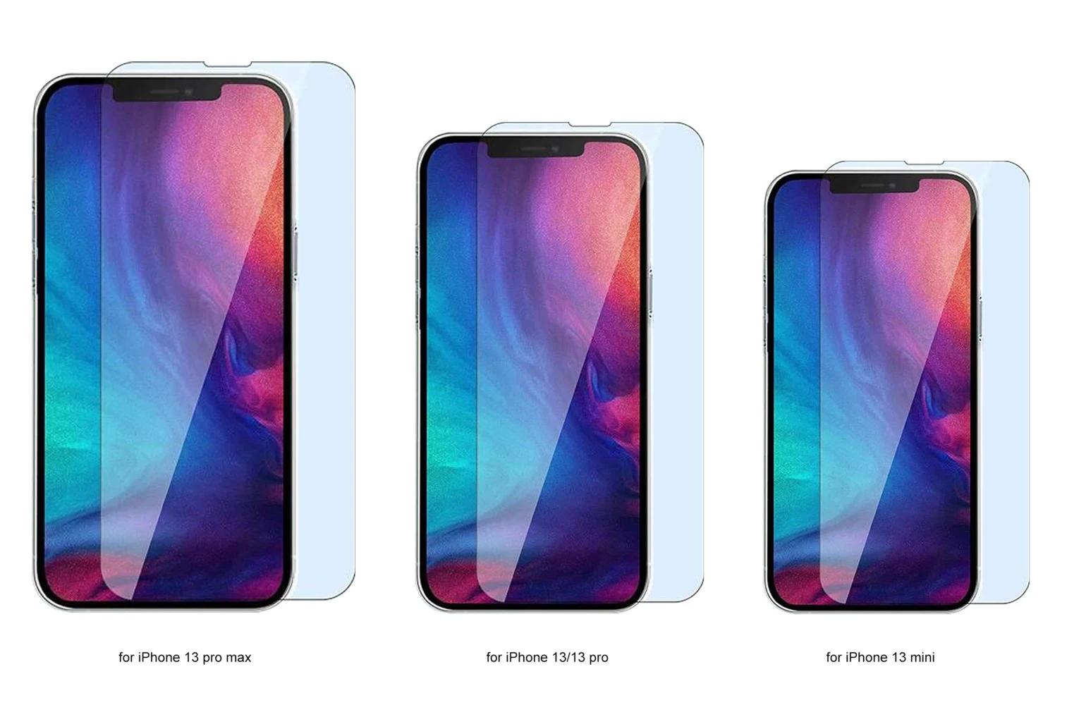 Anti scratch 2.5D tempered glass screen protector for iPhone 14 Pro Max