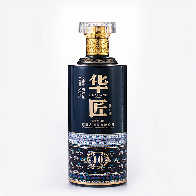 Guizhou Yelanggu Huajiang Ageing 10 years Moutai-flavored Chinese Baijiu 53%vol Real Aged 500ml With Box