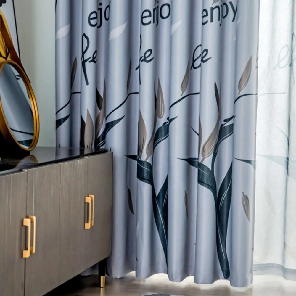 Enjoy Life 100% Polyester Printed Grommet Parada Window Curtains For Home Insulated House Office