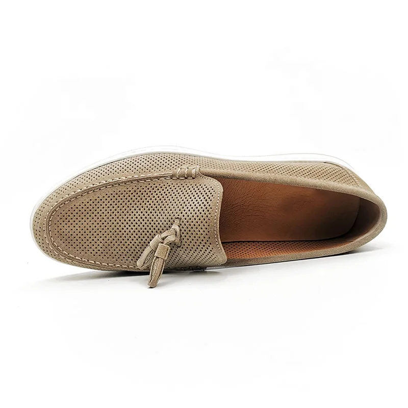 Driving Loafers Business Dress Shoes & Oxfords Flat Formal Shoes For Men Genuine Leather