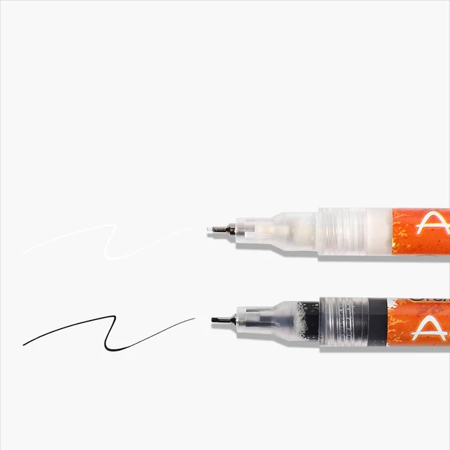 Convenient Quick Nail Art Pen Acrylic Paint Graffiti Nail Pen Black White Gradient French Drawing Line Phototherapy Pen Flowers