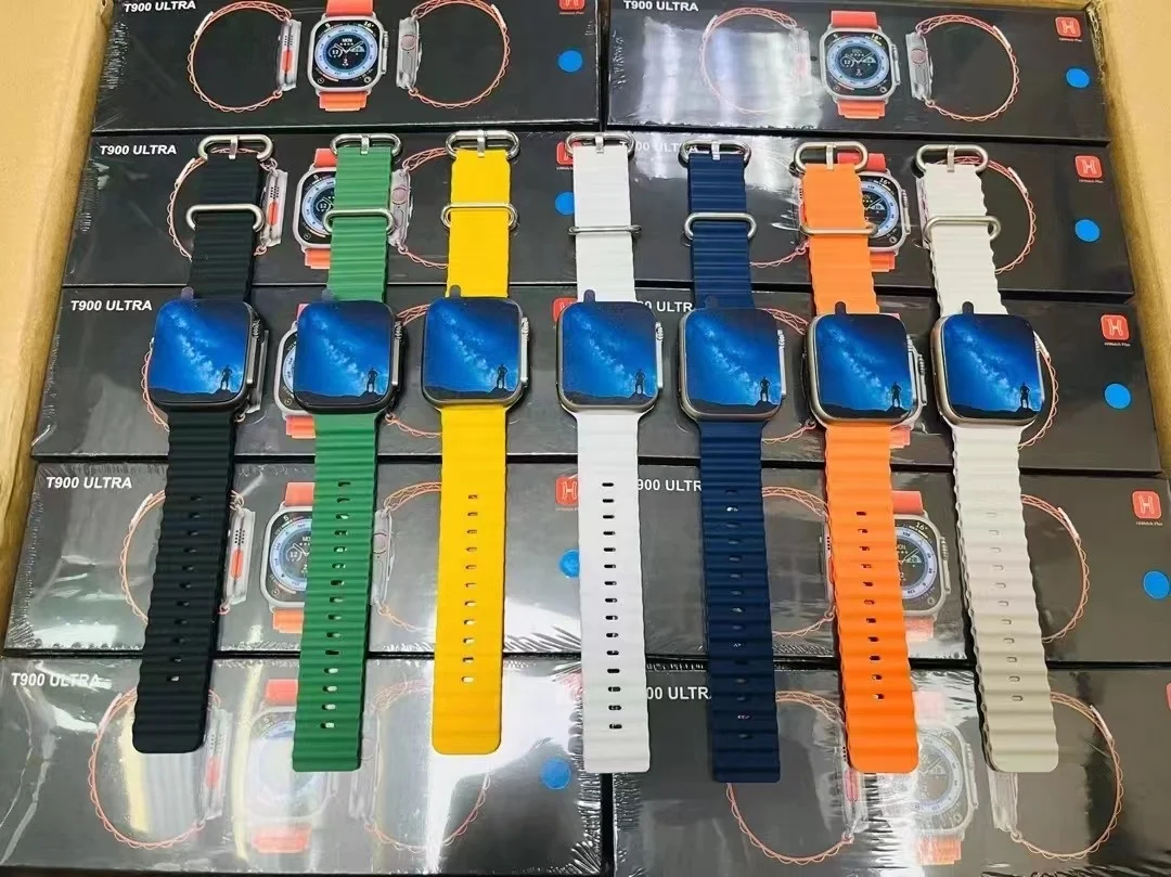 2023 Newest T900 Ultra 2.02 inch Full Touch Screen Smartwatch Serie 8 Reloj Inteligente Wireless Charging Smart Watch T900 ultra