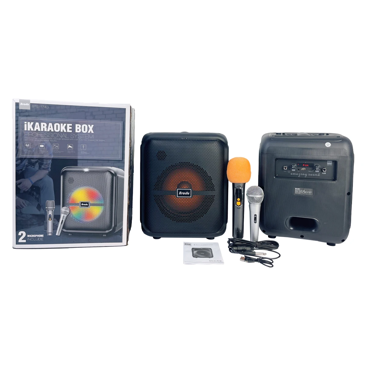 8 Inch 30W Band Full RadioPortability Wireless Kts Fm tereo Mini Sound Speaker Portable Radio Karaoke Microphones