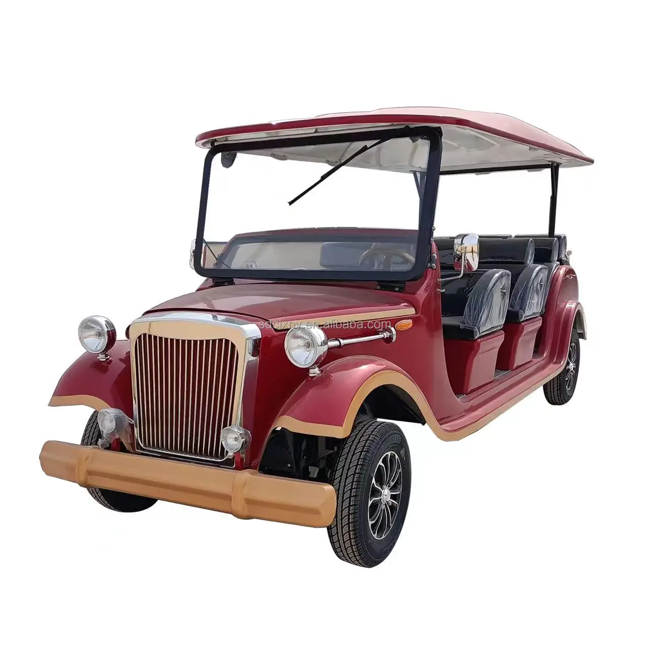 Chuanlian Hot sale   Electric Classic Golf Best Price Manufacture Scenic Travel Sightseeing Electric Retro Car