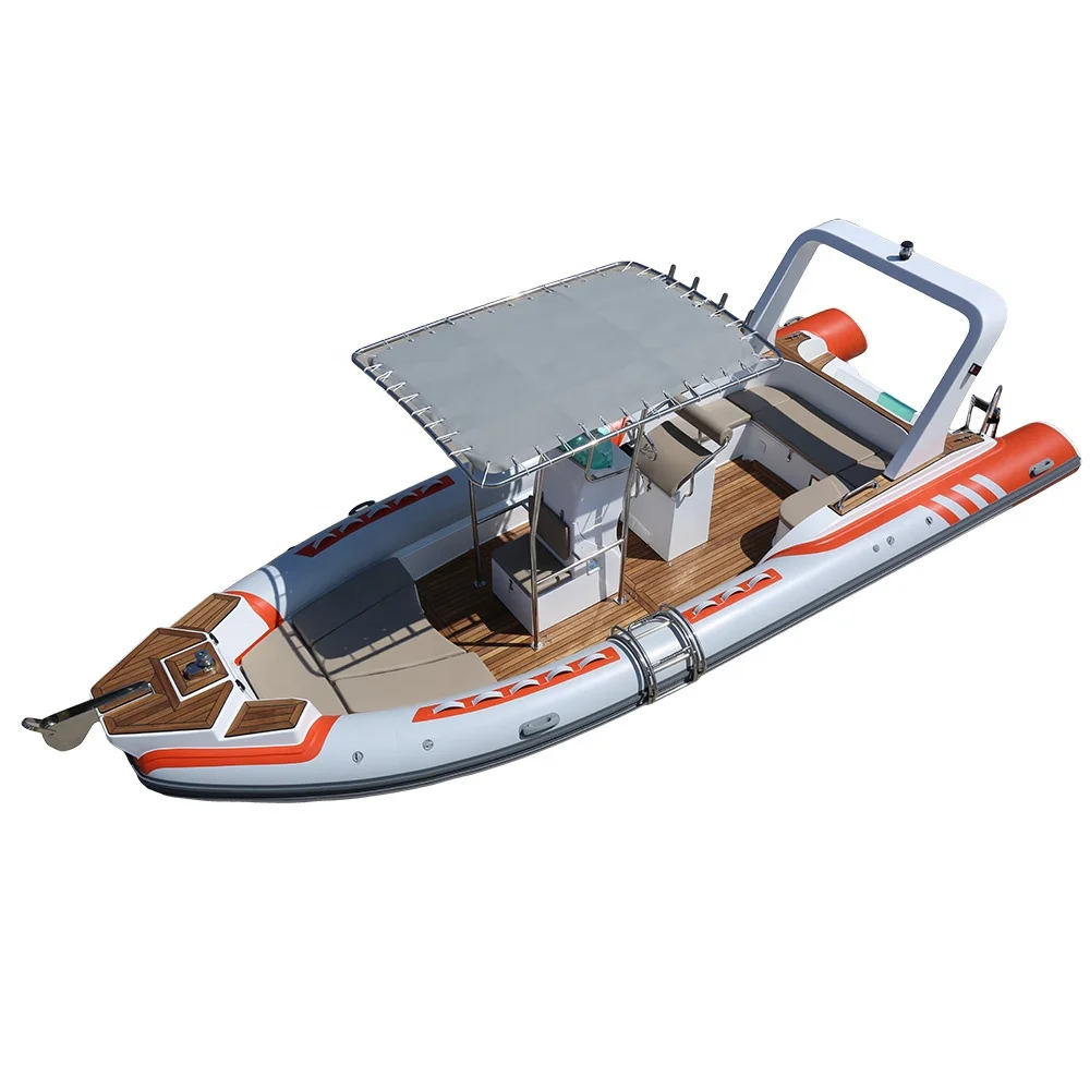 Rib 760 Boat 7.6m Inflatable Motor FRP rib Boat Fishing Speed Boat