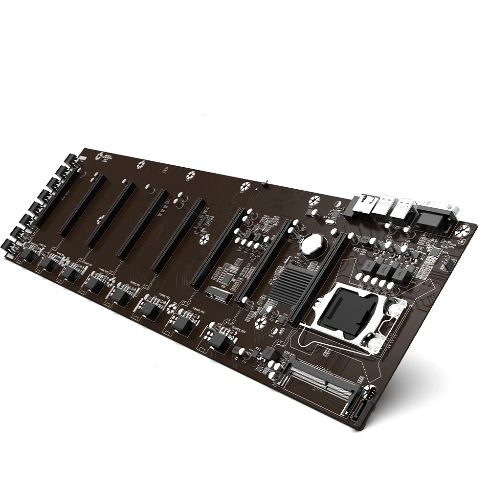 Материнская плата PCIEx16 B85 8 GPU без резерва, разъем для микросхем B85 LGA1150, поддержка памяти DDR3