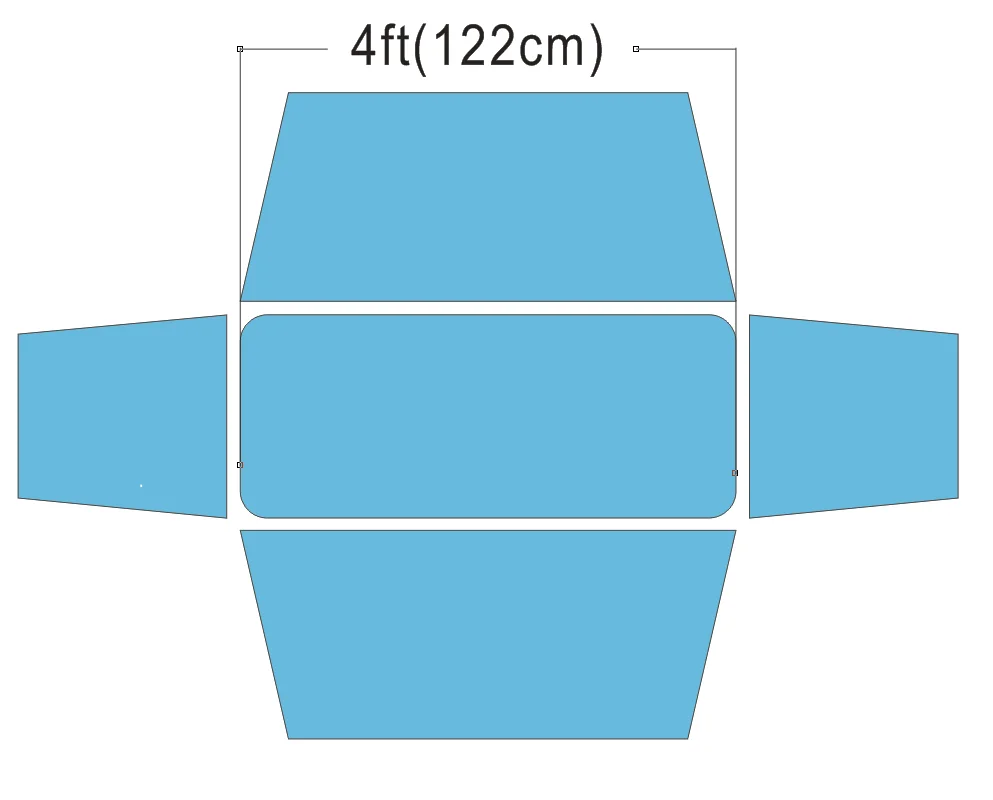 Пользовательская рекламная растягивающаяся скатерть из спандекса для Выставочного Мероприятия, 4 фута, 122 см