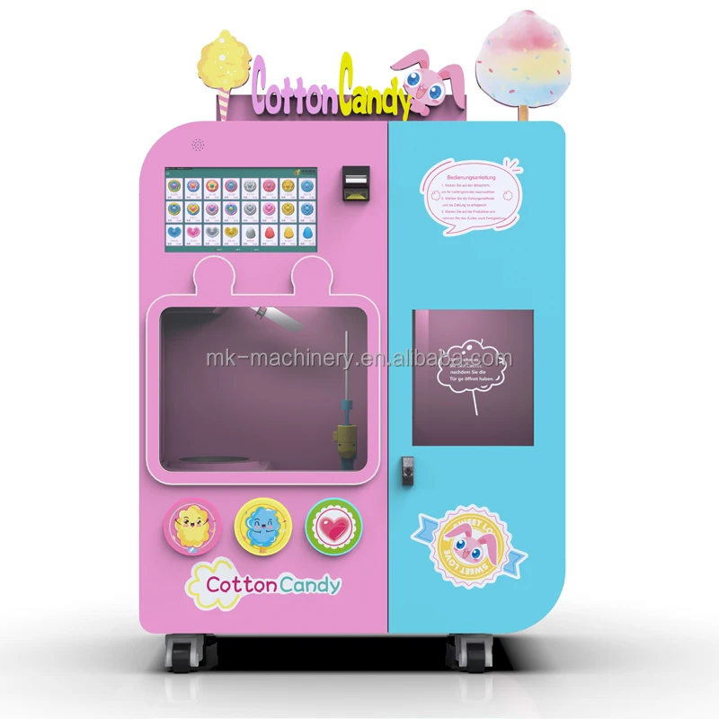Automatic Cotton Candy Vending Machine Sweet Cotton Candy Vending Making Machine