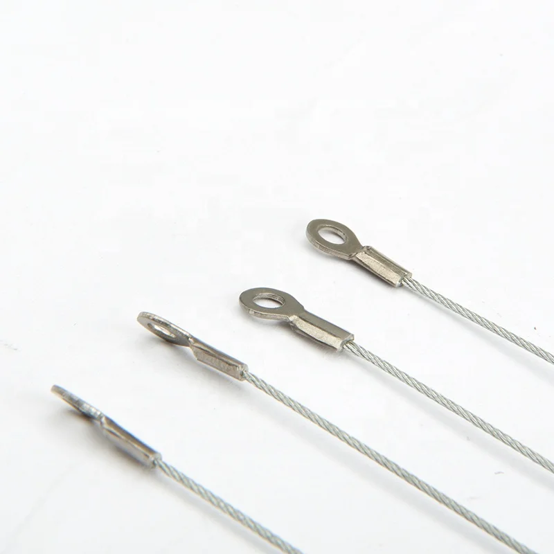 Stainless Steel Cable Lanyard Snap Hook Thimble Ends for safety