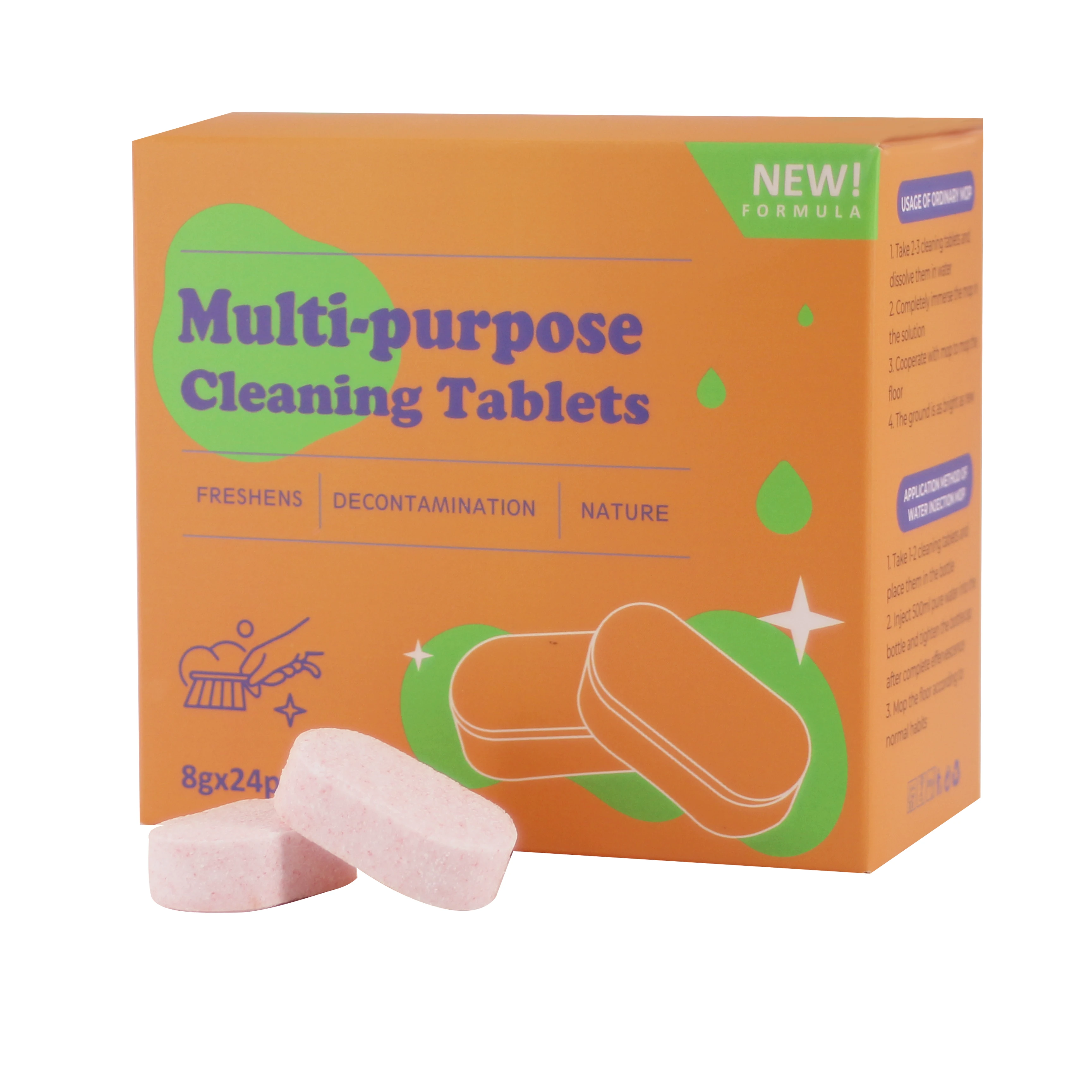 Hot sale Multi - Functional Effervescent cleaning Tablets/All purpose clean spray/Household cleaner Effervescent Tablets