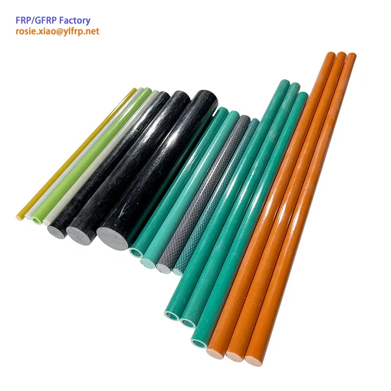 No Rust Durable Flexible Taper Solid Hollow Plastic Fiberglass Tomato Plant Support Tree Stake FRP garden Stake