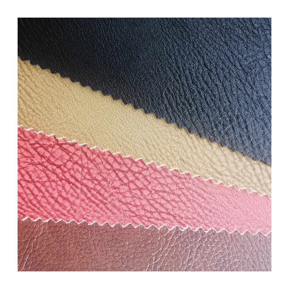 Hot Sale Recycled Stain Resistant Pvc Vinyl Leather Fabric For Bags, China Manufacturer Elastic Designer Faux Leather Sheets