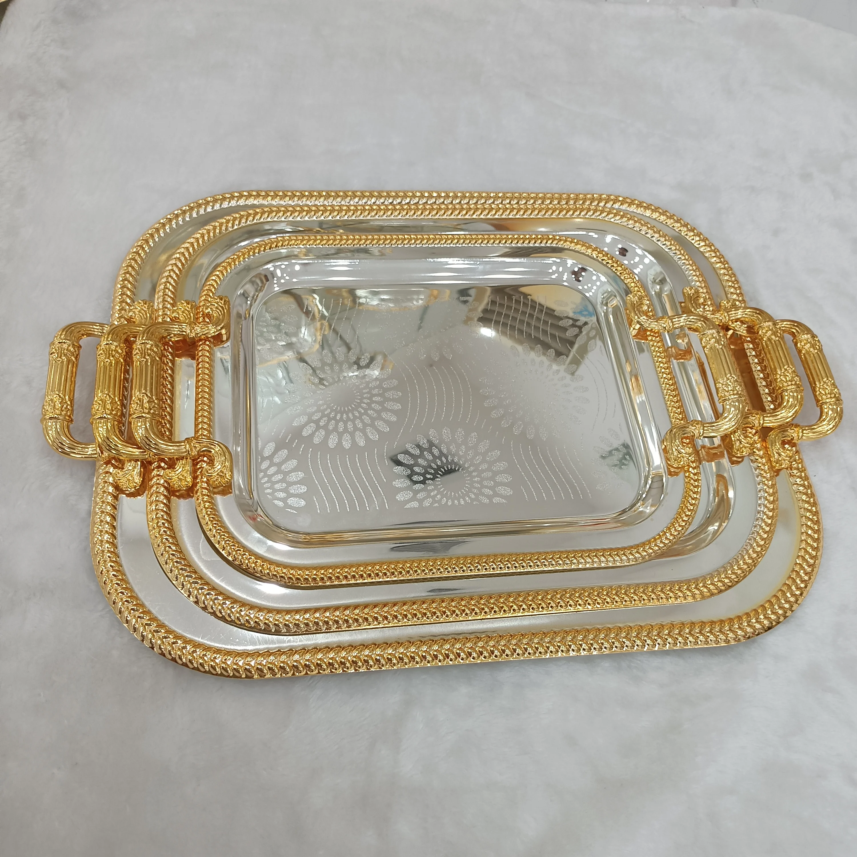 Shubin Hotel storage tray customised light luxury white marble tray upscale marble hotel serving square hotel amenities tray