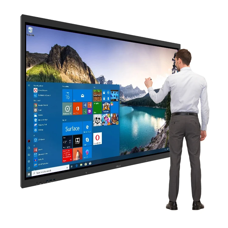 55 65 75 86 98 105 inch Smart Interact Touch Screen Whiteboard Document Camera for Interactive Board for School