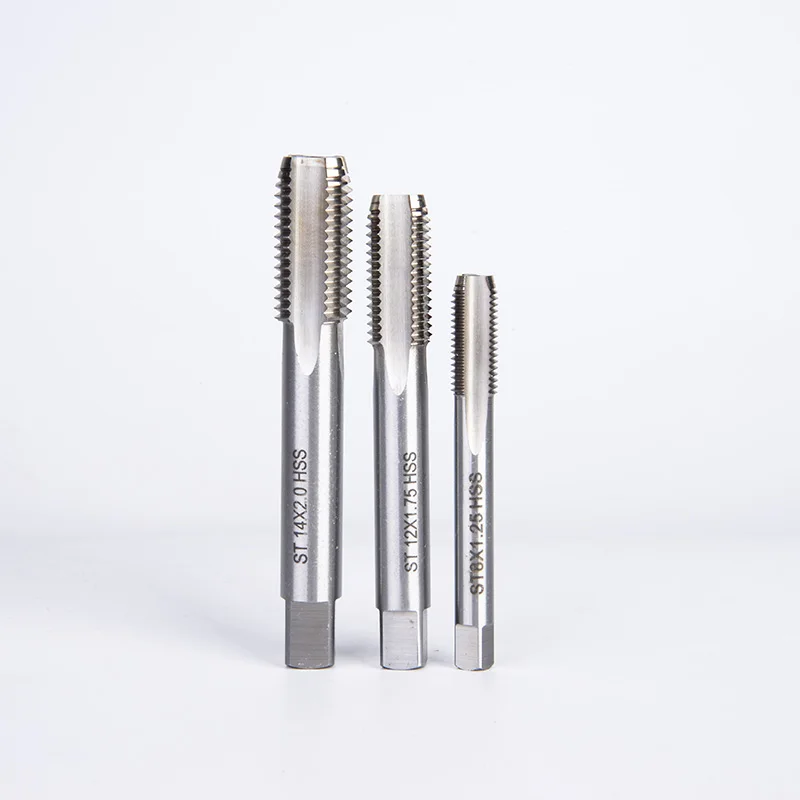 Din352 HSS High-Speed Alloy Steel Tap Die Set Plug Taper Bottom Straight Flute Metric Inch Tapping Screw Thread Hand Tap Case
