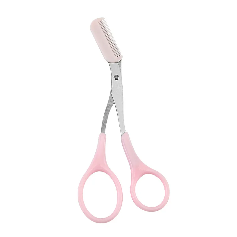 Косметические инструменты для удаления волос бровей милый макияж Триммер ножницы с расческой