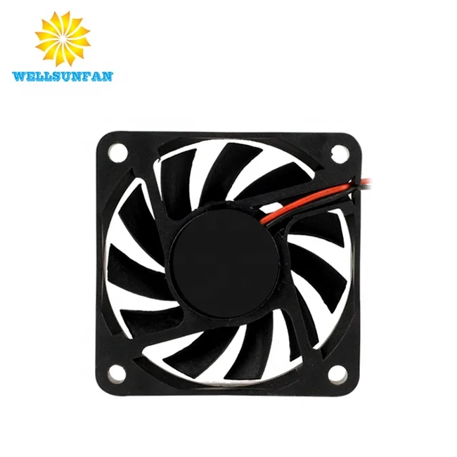 WellSunFan OEM ODM Best Selling 12 Volt 60X60 6010 Small  Gpu  Cfm 12V 24V 5V Dc Ventilation Radiator Cooling Fan Motor