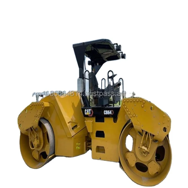 Дорожный каток caterpillar cat CB64 б/у, двухбарабанный Вибрационный каток cat CB64, для продажи