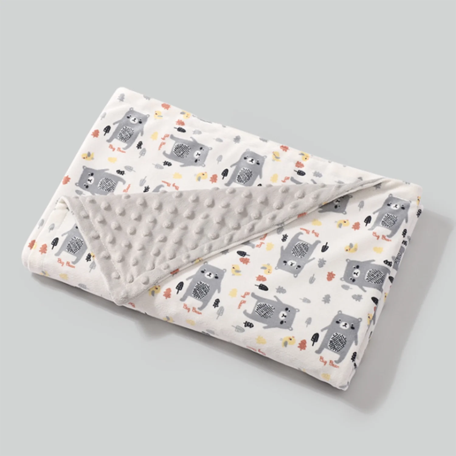 
Custom printed newborn baby soft minky blanket 