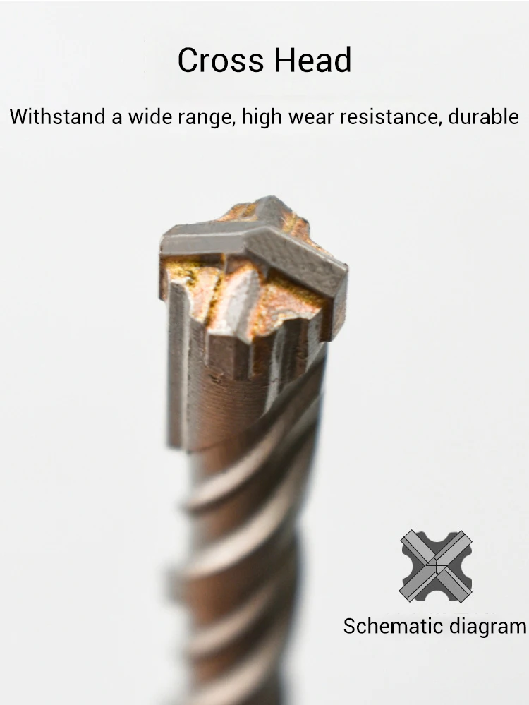 Hammer Drill Carbide Tips Concrete Masonry Drill Bit for Concrete Brick Wall Tile Porcelain Ceramic