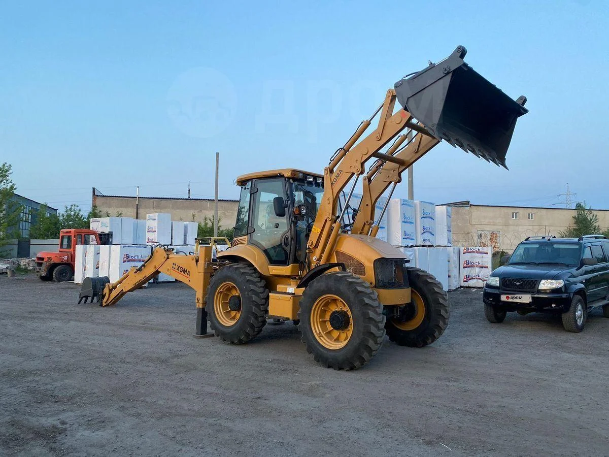 Лидер продаж XG765H-4TX 9-тонный Эмиссионный экскаватор Euro III 4x4 экскаватор-погрузчик
