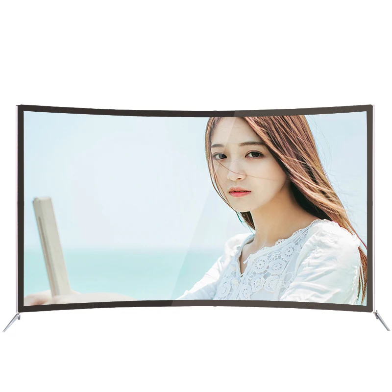 Изогнутый стеклянный смарт-телевизор 49/50/55/60/65 дюймов android led 4k tv smart tv изогнутый СВЕТОДИОДНЫЙ ТВ-экран