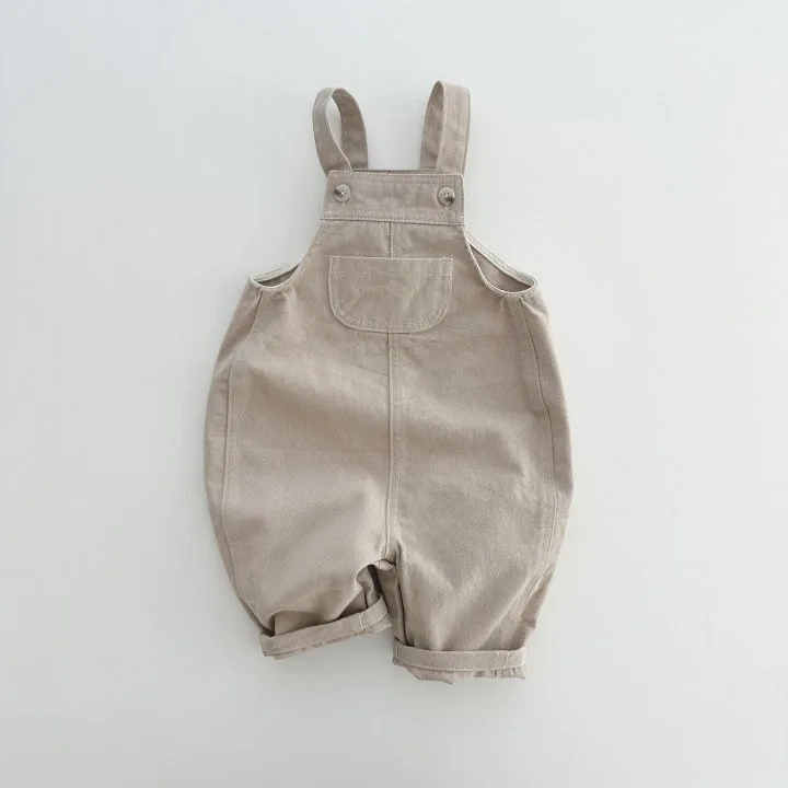 Spring Autumn Infant Toddler Kids Boys Girls Casual Loose Denim Suspender Striped Pocket Overalls Baby Jeans